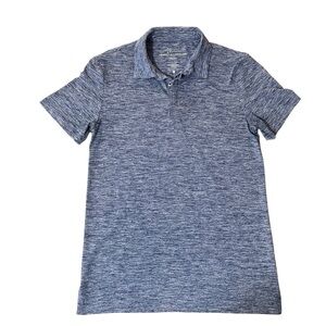 Marc Anthony Heathered Blue Polo Shirt